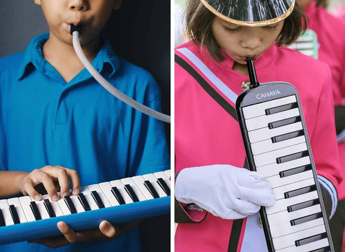 Melodica Escolar De 32 Teclas Estuche Y Accesorios Teclado ,melodica 32 Teclascolor Negro
