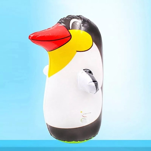 Pack 2x Mono Porfiado Inflable Grande 91cms Boxeo Pingüino