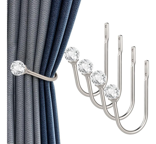 Cortina Holdbacks 4 Pcs Curtain Tiebacks Hooks Para Cortina