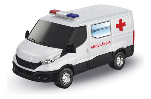 Ambulância De Brinquedo Iveco Daily C/sirene Com Luzes-usual