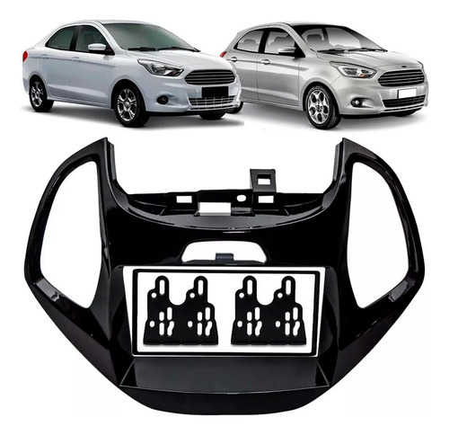 Kit Multimidia 7 Mp5/bt + Moldura Black Piano Ka Ap939