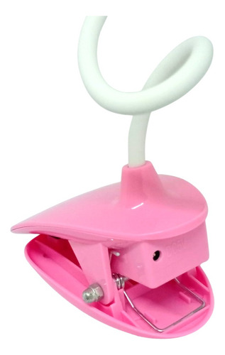 Lampara Led Usb Escritorio Tactil 360 C/ Clip Rosado