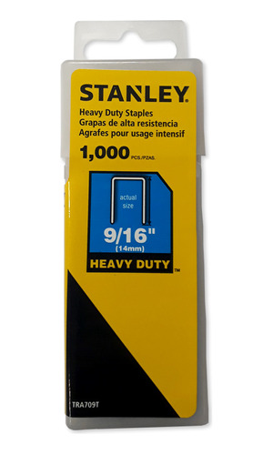 Grapas Stanley 9/16 (14mm) Caja 1000 Unidades Tra709t E.o