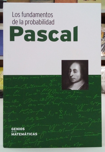 Los Fundamentos De La Probabilidad, Blaise Pascal. Rba 