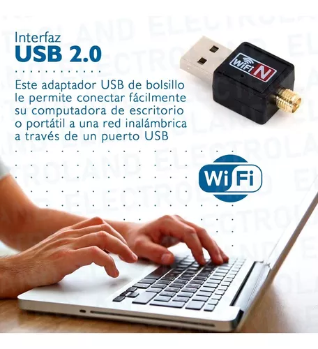 Antena Wireless 300mbps Receptor Wifi Usb 2.0 Adaptador