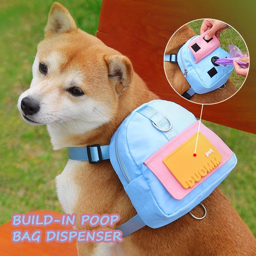 Arnés De Mochila Para Perro Con Correa, Lindas Mochilas Para