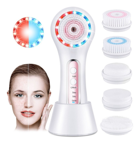 Cepillos Facial Eléctricos Limpiador Rostro Spa 5 En 1