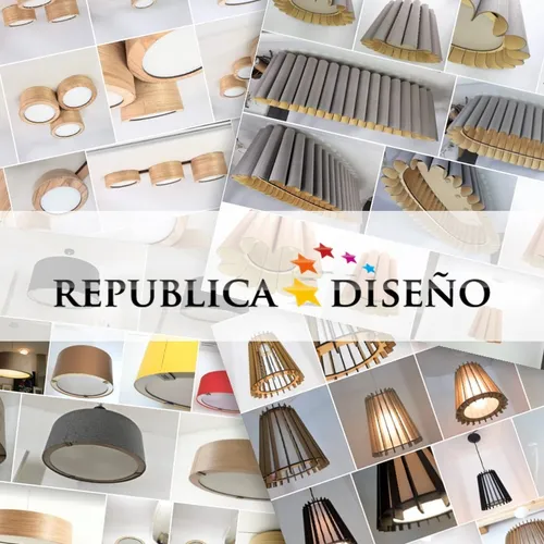Lampara Techo Dual Colgante/plafon 30x10cm Color A Eleccion