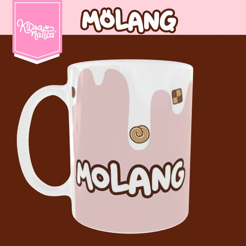 Taza De Cerámica Conejo Molang Y Pollito Piu Piu Fanmade Blanco Sweet