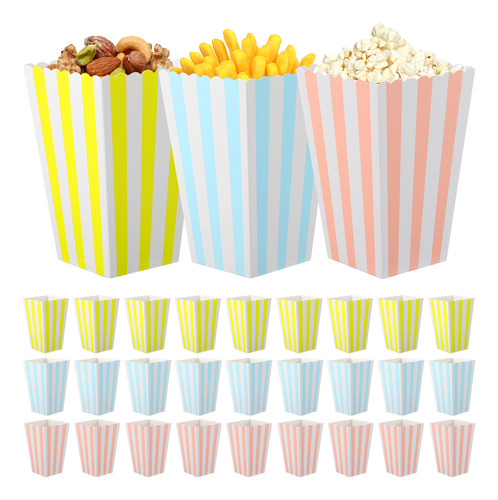 Popcorn Baskets, Cubo De Palomitas De Cartón, 60 Unidades