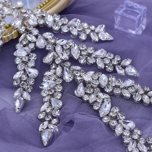 Diadema De Boda Con Diamantes De Imitación Plateada Para