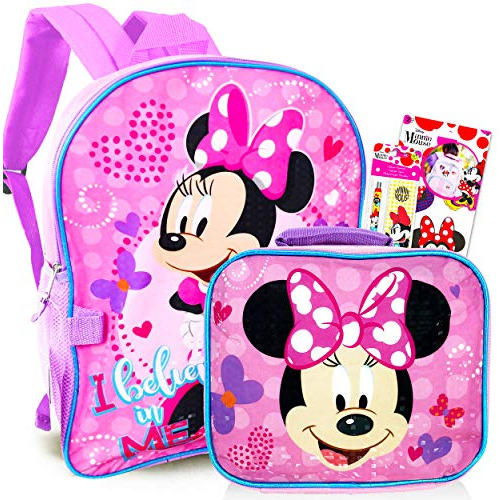 Mochila De Disney Minnie Mouse Caja De Almuerzo Niñas ...