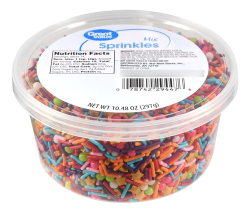 Sprinkle Mix 10.48 Oz (297g).