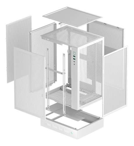 Gabinete Deepcool Ch170 Digital Mini Itx Vertical Branco