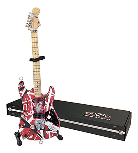 Evh Minature Guitars Evh001 Mini De La Guitarra Frankenstra. Color Rojo Y Blanco