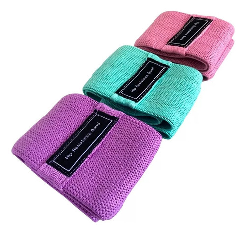 Bandas Elásticas Ligas De Resistencia Ejercicio Gym Color Verde Claro/lila/rosa