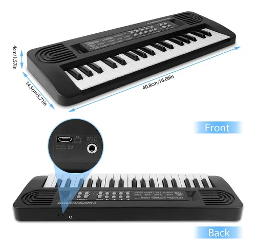 Piano De Juguete De 37 Teclas Para Ninos De 3 A 5 Anos.