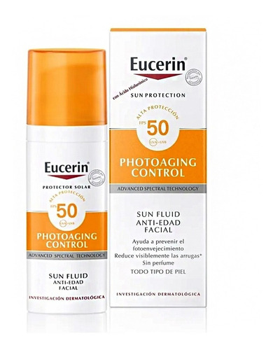 Protector Solar Eucerin Fluid Anti Edad Facial Fps50 X 50ml 