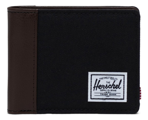 Wallets Herschel Hank Ii Rfid Negro Color Black/chicory Coffee