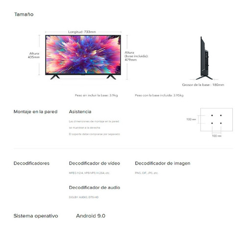 Xiaomi Mi Led Tv 4a 32 Pulgadas Versión Europea
