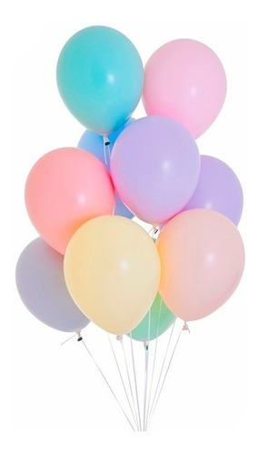 Globos Color Pastel - Paquete X 12 Und R12