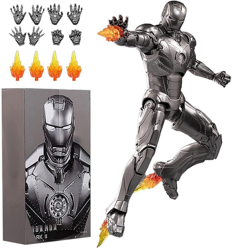 Figuras De Acción Coleccionable Iron Man Plateado