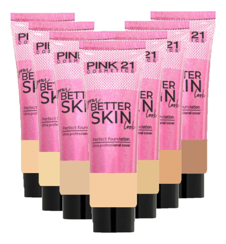 Base de maquiagem líquida Pink 21 pink 21 CS3492 tom sortido - 37lb