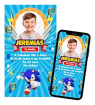 Comprar Invitación Digital Personalizada Con Foto Sonic. Digitalbair