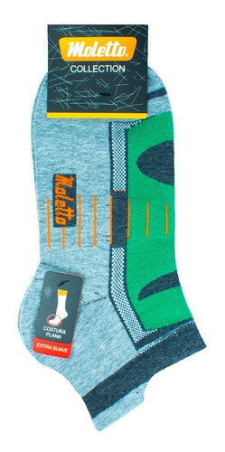 Imagen 3 de 3 de Calcetines Cortos Gris Moletto
