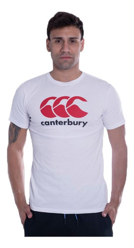Remera Canterbury Lifestyle Hombre Logo Tee Blanco Cli