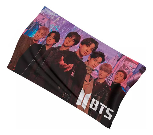 Toalla De Baño Bts Army Kpop Microfibra Poliester Diseño