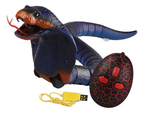 Serpiente Aterrador Juguete Realista Rc Serpiente Azul