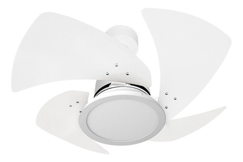 Ventilador Moderno Teto Ventidelta Tornado Branco Led Branco 110V