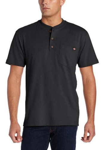 Dickies Henley De Peso Pesado Grande Y Alto