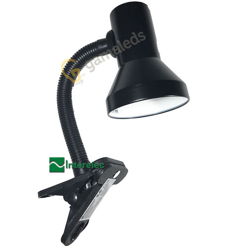 Velador De Pinza Blanco Calidad Interelec Apto Led Ahorra