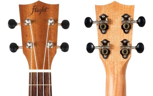 Flight Nus380 Coral Ukelele Soprano Con Funda Sapelli Color Rojo