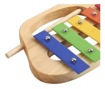 Comprar Metalofon De 8 Notas De Madera Con Golpeador Xilofon Niños