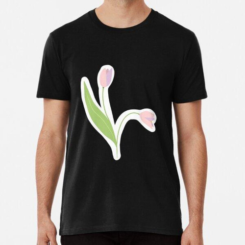 Remera Tulipanes Flor Dibujada A Mano Algodon Premium