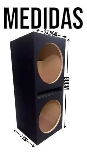Cajon Doble De 12 Pulgadas Para Subwoofer