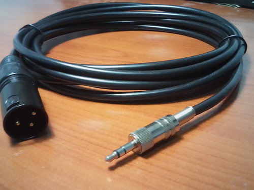 Cable De Sonido Plug 3.5mm A Xlr Canon Macho 2.50 Metros 