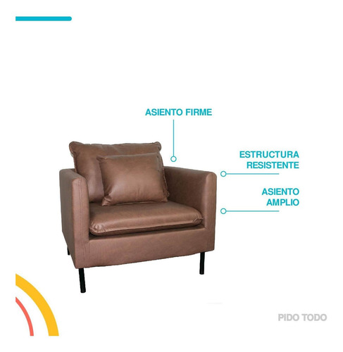 Silla Sillón Oficina Individual Económico Resistente Cojín