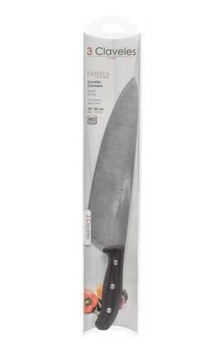 Imagen 2 de 4 de Cuchillo 3 Claveles Cocinero Domus De 25 Cm Cod 956