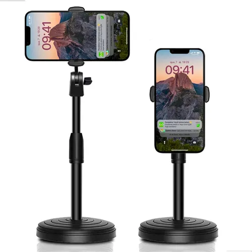 Suporte Apoiador De Celular Mesa Tripé Selfie Regulagem 360°