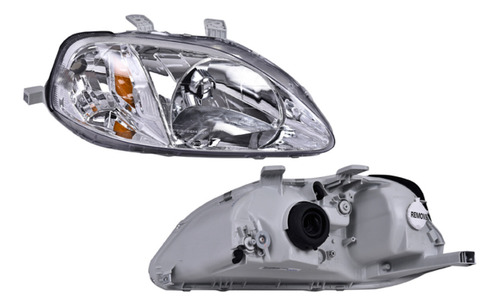 Faro Garantizado Derecho Depo Honda Civic 1999 - 2000