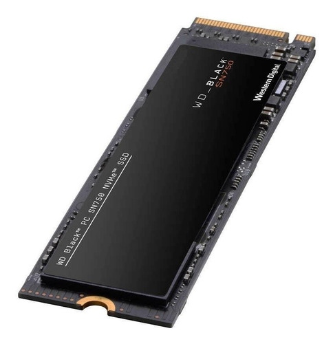 Imagen 2 de 8 de Disco sólido SSD interno Western Digital WD Black SN750 WDS500G3X0C 500GB negro