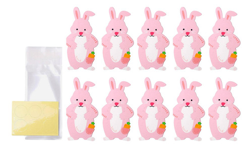 2 X 10 Piezas Con Tarjetas De Animales Bolsas De Regalo