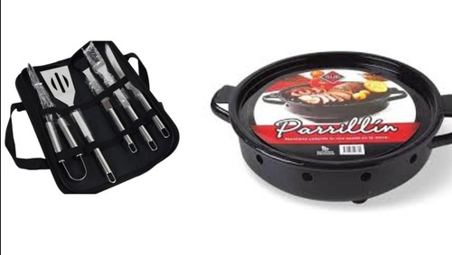 Brasero Parrillin Sue + Set Parrilla Con Estuche