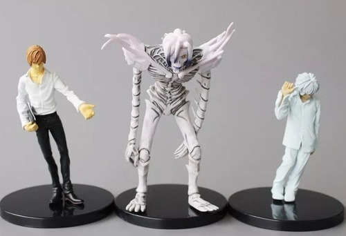 Death Note Kit Com 6 Action Figure Boneco Rem Near L Ryuk