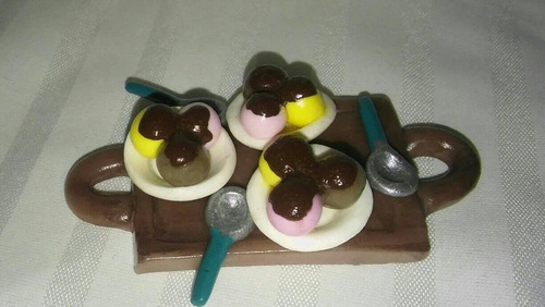Comida Miniatura Para Barbie Y Vajillas X 33 Piezas. Stock!