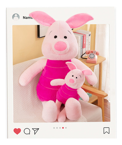 Peluche 140cm Gigante Puerquito Pigglet Winnie Pooh Color Rosa